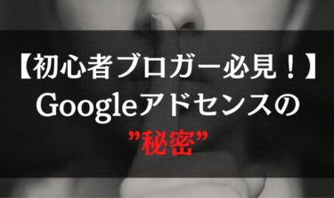 【初心者ブロガー必読】Googleアドセンスの秘密